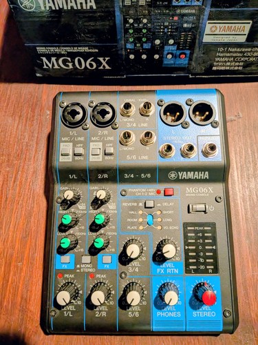 Mixer audio yamaha mg06x - mixer,